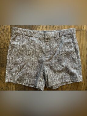 Banana Republic Brown & Cream Textured Shorts